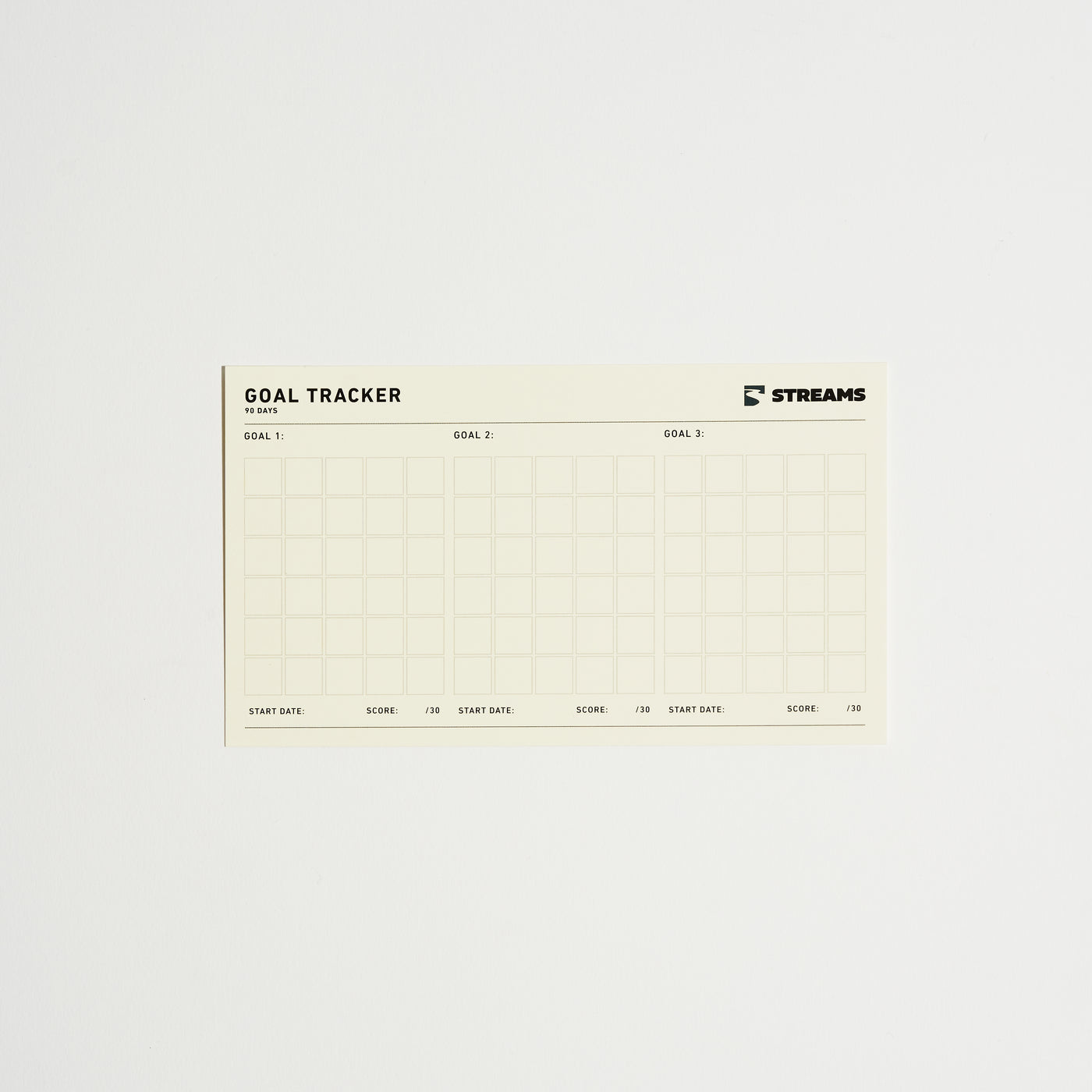 Planner Cards with Solid Brass Cardholder